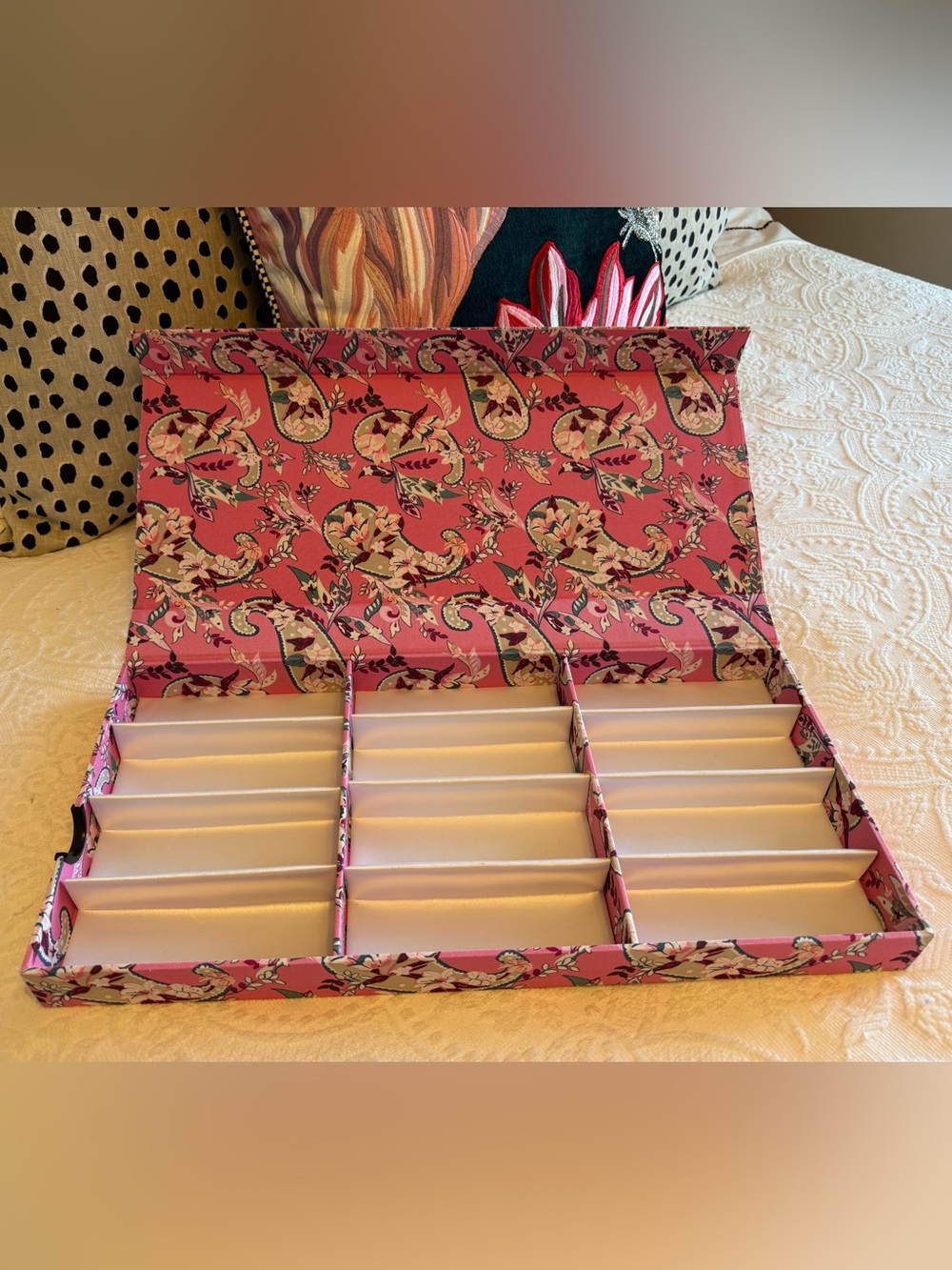 Vera Bradley Pink Floral Sunglasses Glasses Organizer Tray